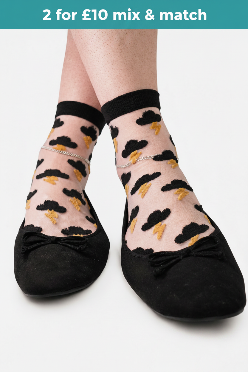 Urban Storm - Crystal Mesh Sock (£6 | 2 for £10 Mix & Match)